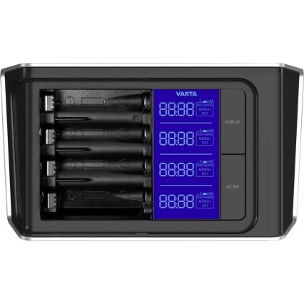VARTA 57675 - Chargeur LCD Ultra fast 4xAA/AAA charge de 15min