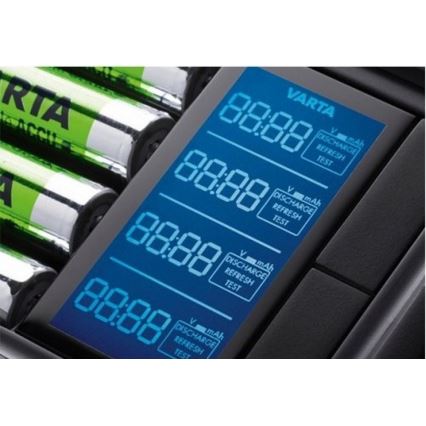 VARTA 57675 - Chargeur LCD Ultra fast 4xAA/AAA charge de 15min