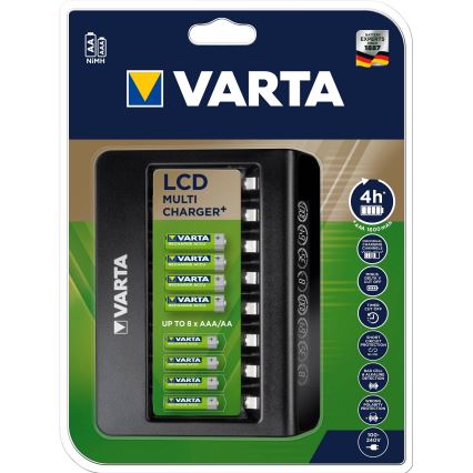 Varta 57681 - Smart chargeur LCD 8xAA/AAA charge 2h