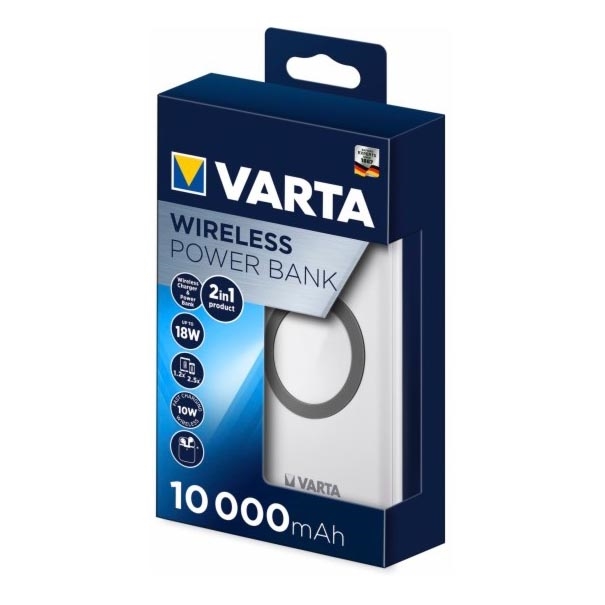 Varta 57913101111 - Batterie portative avec charge sans fil ENERGY 10000mAh/3x2,4V