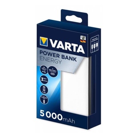 Varta 57975101111 - Batterie portative ENERGY 5000mAh/5V blanc