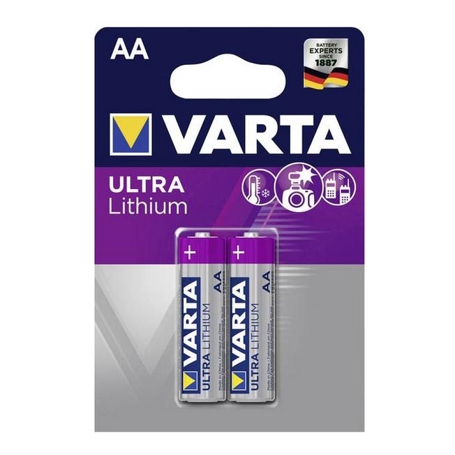 Varta 6106 - 2 pc Pile lithium ULTRA AA 1,5V