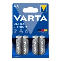 Varta 6106301404 - 4 piles en lithium ULTRA AA 1,5V