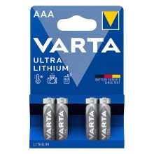 Varta 6106301404 - 4 piles en lithium ULTRA AA 1,5V