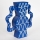Vase en céramique 37,5x35,5 cm bleu