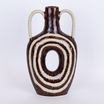 Vase en céramique 39x21,8 marron