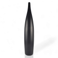 Vase en céramique 70 cm, noir mat