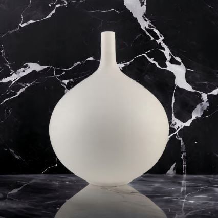 Vase en céramique blanc 24 cm