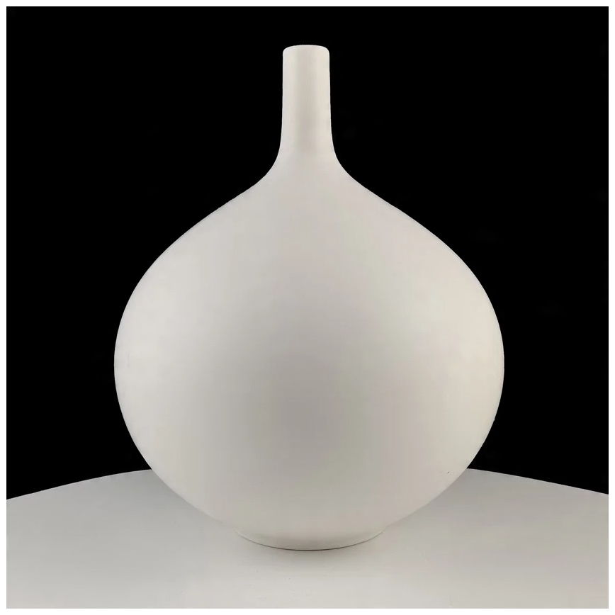 Vase en céramique blanc 24 cm