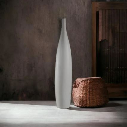 Vase en céramique blanc 70 cm