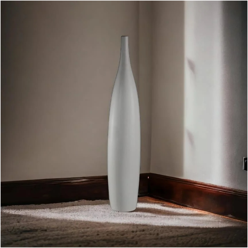 Vase en céramique blanc 70 cm