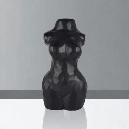 Vase en céramique noir 30 cm