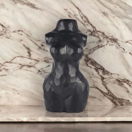 Vase en céramique noir 30 cm