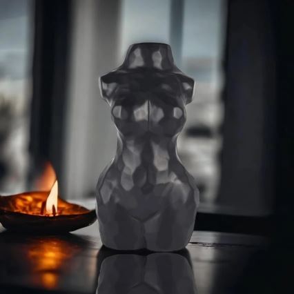 Vase en céramique noir 30 cm
