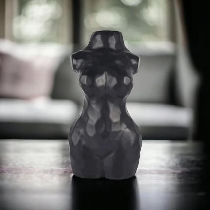 Vase en céramique noir 30 cm