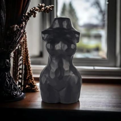Vase en céramique noir 30 cm