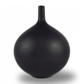 Vase en céramique noir mat de 24 cm