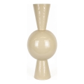 Vase en métal 60x25 cm beige