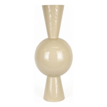 Vase en métal 60x25 cm beige