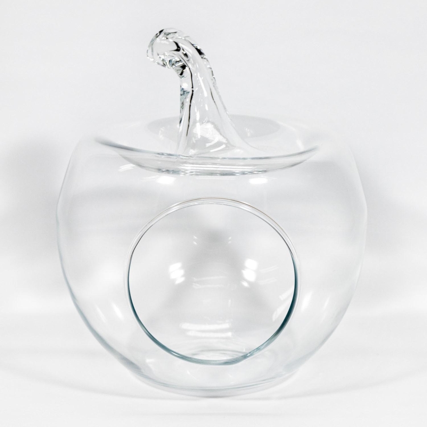 Bougeoir En Verre En Forme De Poire - 30 Cm - Transparent - Déco Intérieur Polyvalent
