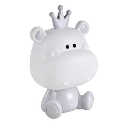 Veilleuse à intensité variable LED enfant  LED/2,5W/230V hippopotame grise
