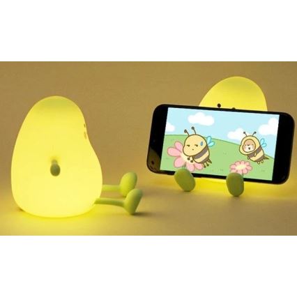 Veilleuse à intensité variable rechargeable pour enfants LED/1W/5V 3000K 800 mAh mangue