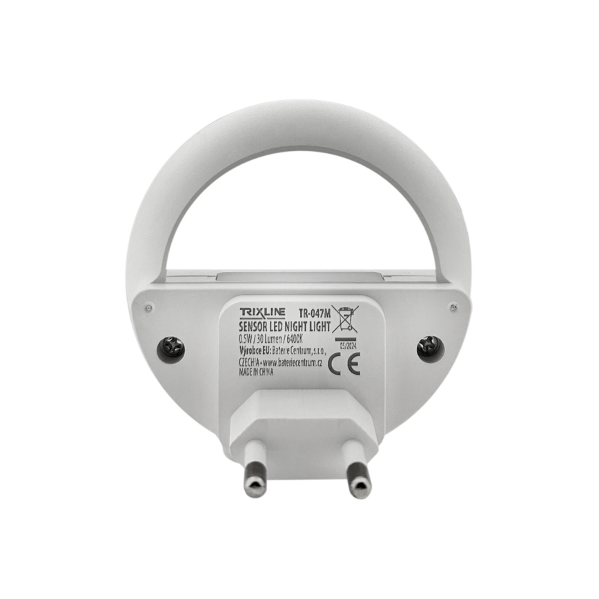 Veilleuse avec détecteur crépusculaire LED/0,5W/230V blanc