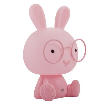 Veilleuse enfant à intensité variable LED/2,5W lapin rose