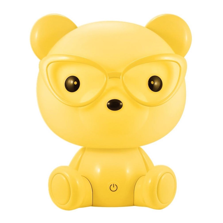 Veilleuse enfant à intensité variable LED/2,5W souri jaune