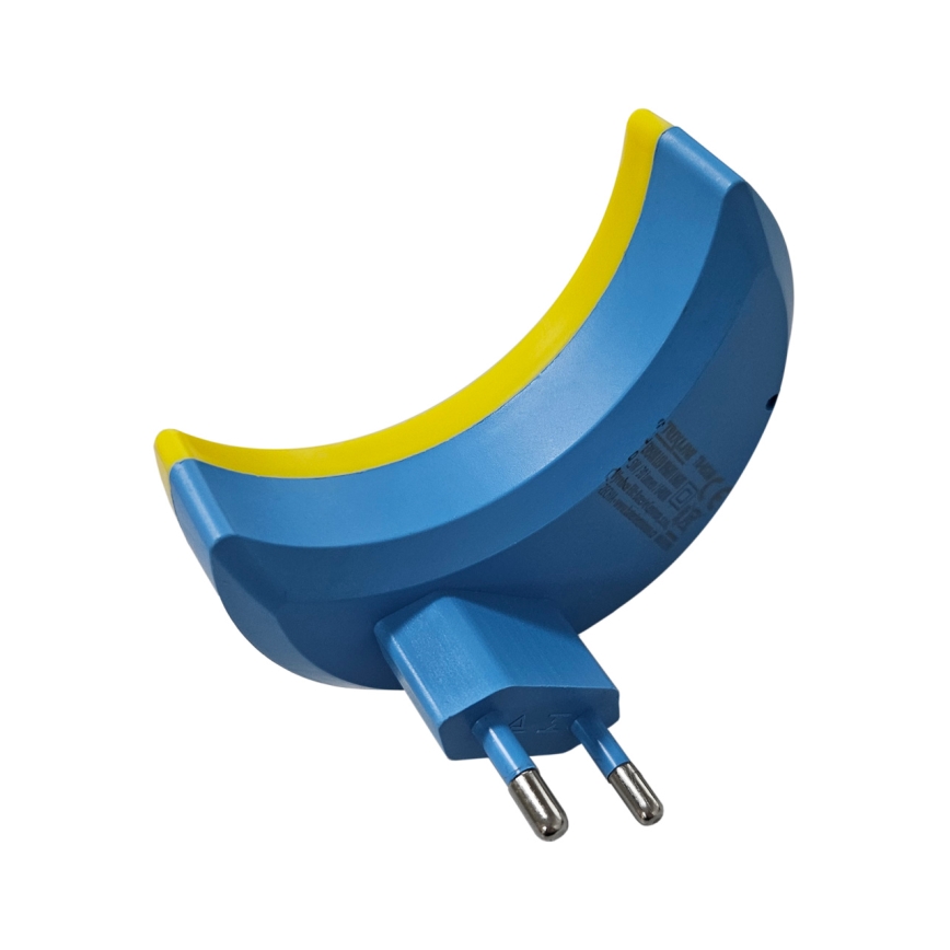 Veilleuse enfant avec détecteur crépusculaire LED/0,5W/230V lune