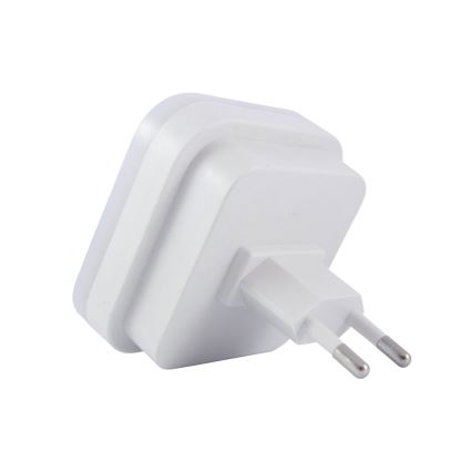 Veilleuse LED avec capteur de mouvement et capteur crépusculaire LED/0,5W/230V blanche