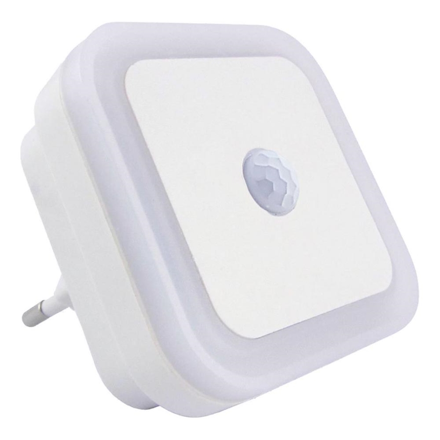 Veilleuse LED avec capteur LED/0,5W/230V blanche