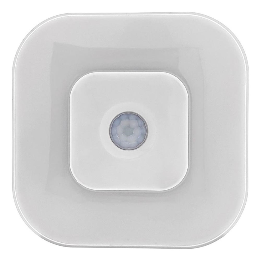 Veilleuse LED avec capteur LED/0,5W/4,5V 3xAAA blanche