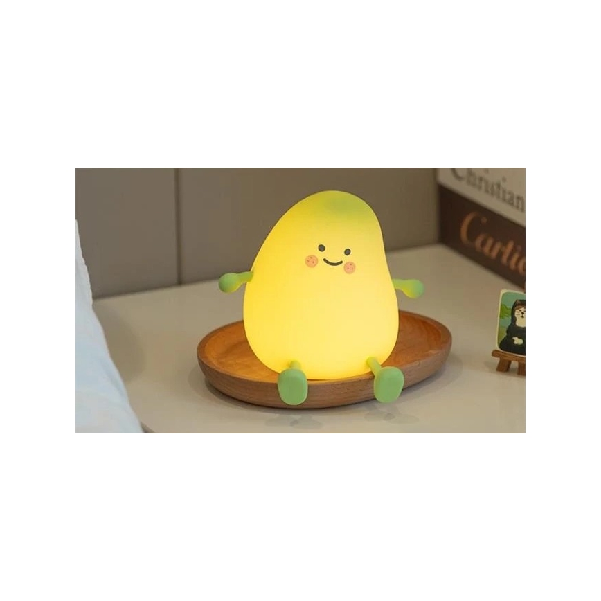 Veilleuse LED dimmable et rechargeable pour enfants LED/1W/5V 3000K 800 mAh mangue