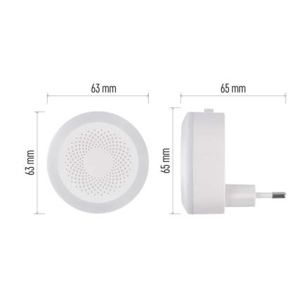 Veilleuse LED d'orientation pour prise LED/0,5W/230V