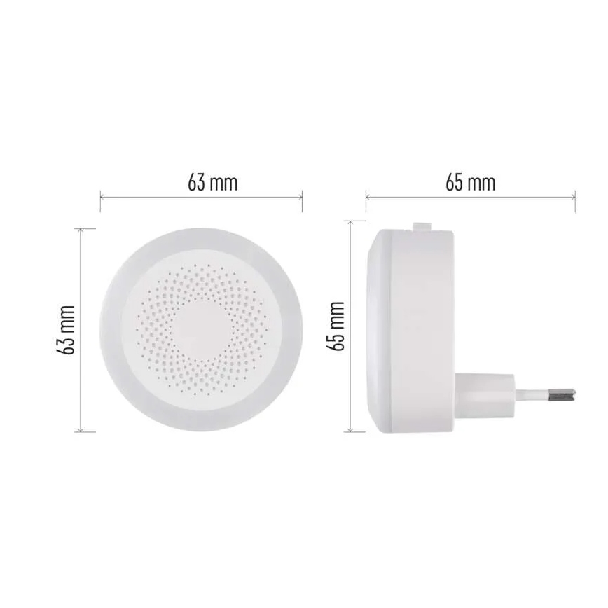 Veilleuse LED d'orientation pour prise LED/0,5W/230V
