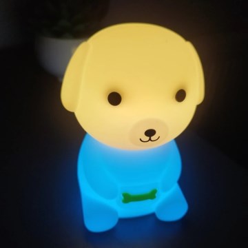 Veilleuse pour enfants LED RGBW dimmable rechargeable LED/2,5W/5V 3000K 1200 mAh motif chien