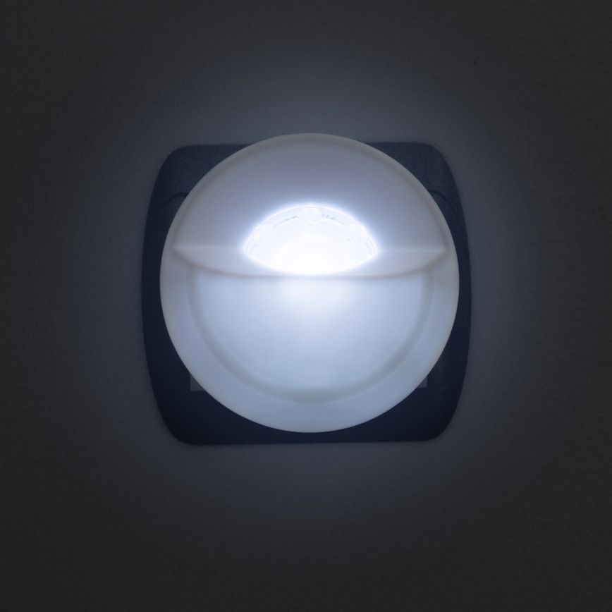 Veilleuse pour prise avec détecteur LED/1W/230V 6000K