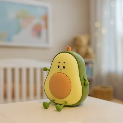 Veilleuse tactile rechargeable à intensité réglable pour enfants AVOCADO LED/1W/5V 1200 mAh