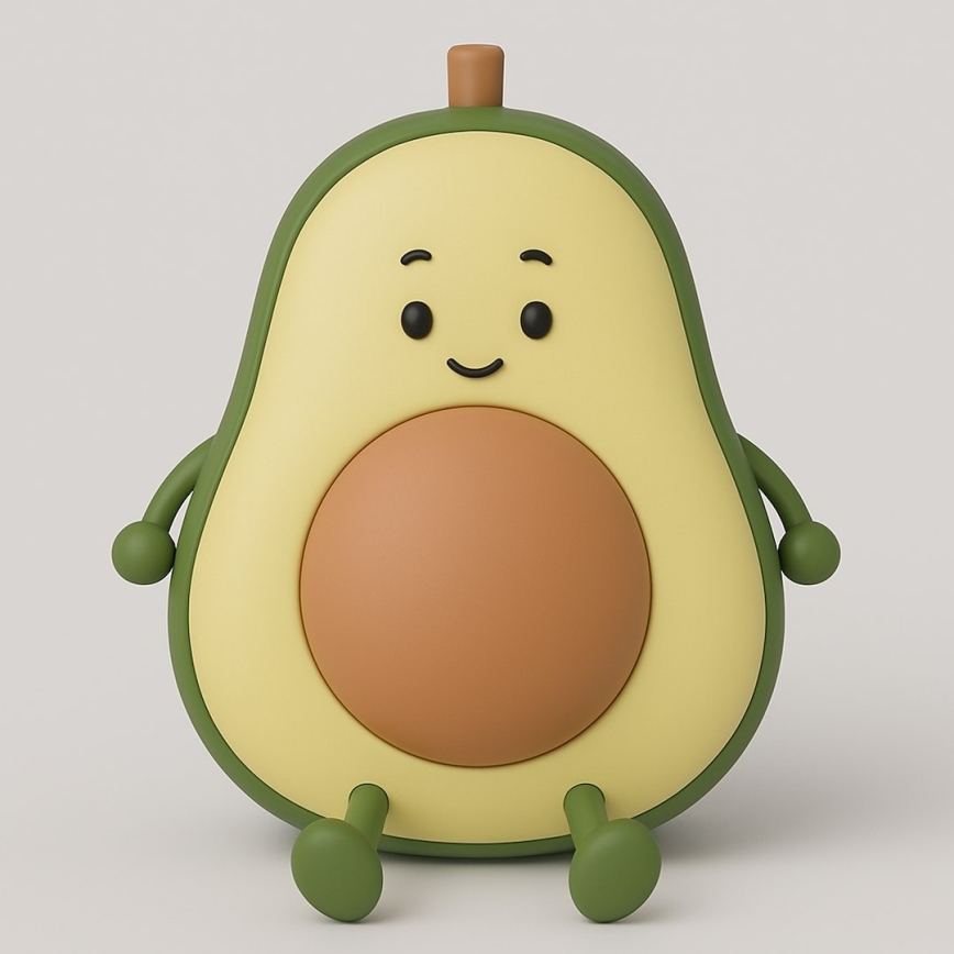 Veilleuse tactile rechargeable à intensité réglable pour enfants AVOCADO LED/1W/5V 1200 mAh