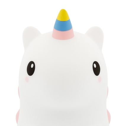 Veilleuse tactile rechargeable à intensité variable LED RGBW pour enfants UNICORN LED/1W/5V 1200 mAh
