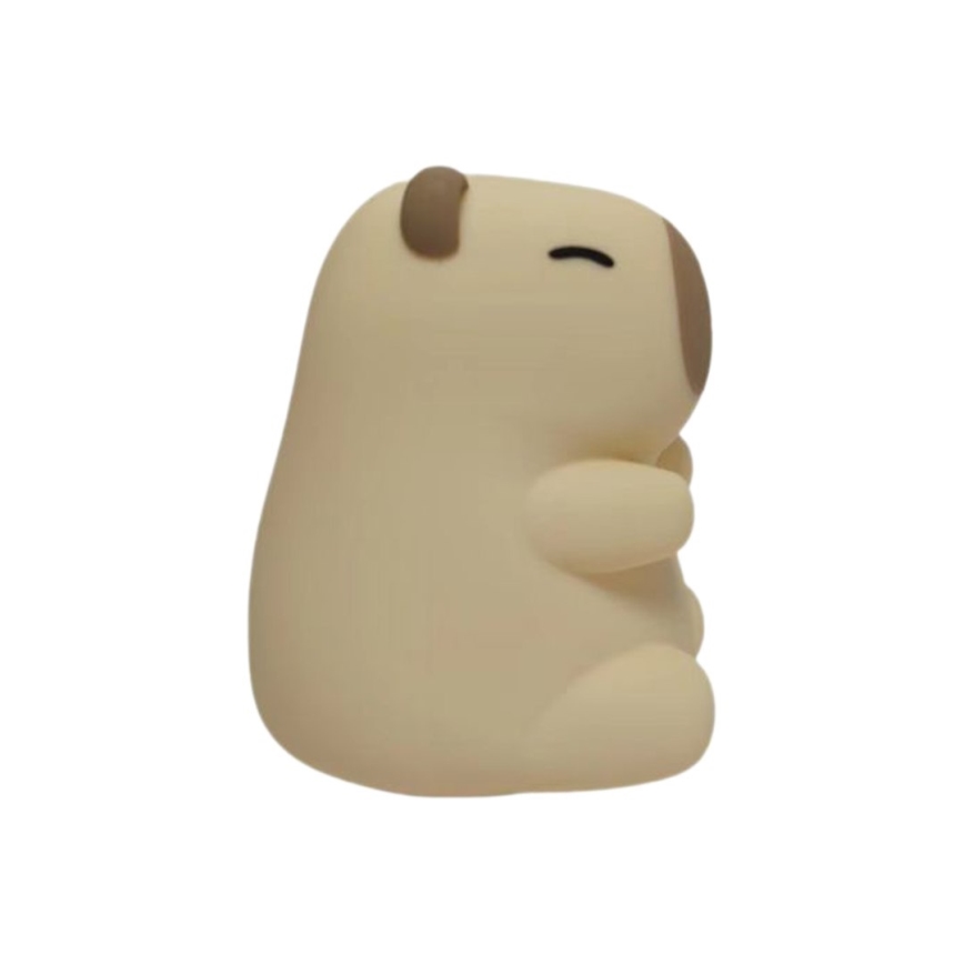 Veilleuse tactile LED RGBW, rechargeable et à intensité réglable, pour enfants KAPYBARA LED/0,45W/5V 800 mAh