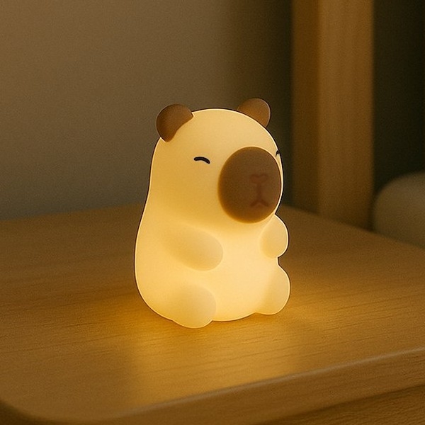 Veilleuse tactile LED RGBW, rechargeable et à intensité réglable, pour enfants KAPYBARA LED/0,45W/5V 800 mAh