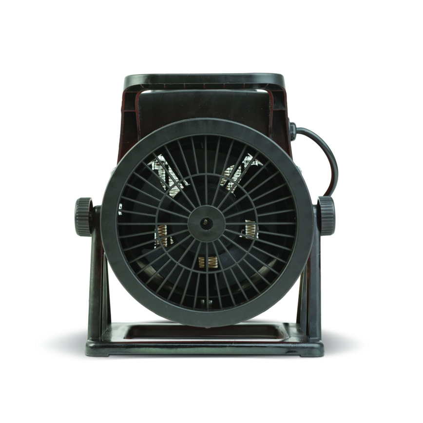 Ventilateur avec élément chauffant en céramique 1000/2000W/230V orange/noir