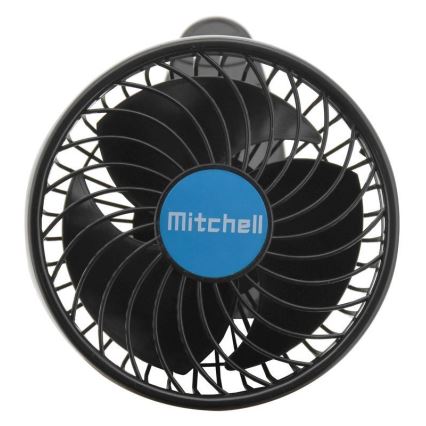 Ventilateur avec pince USB 4W/5V noir