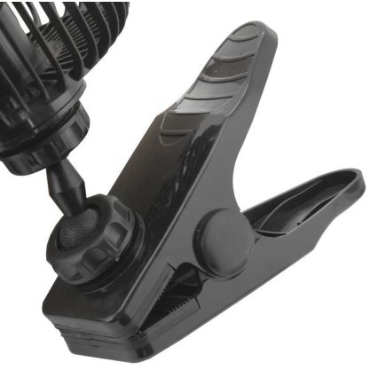 Ventilateur avec pince USB 4W/5V noir