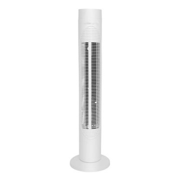 Ventilateur colonne 50 W/230 V 83 cm blanc + télécommande