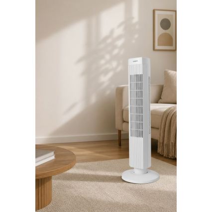 Ventilateur colonne 50W/230V blanc