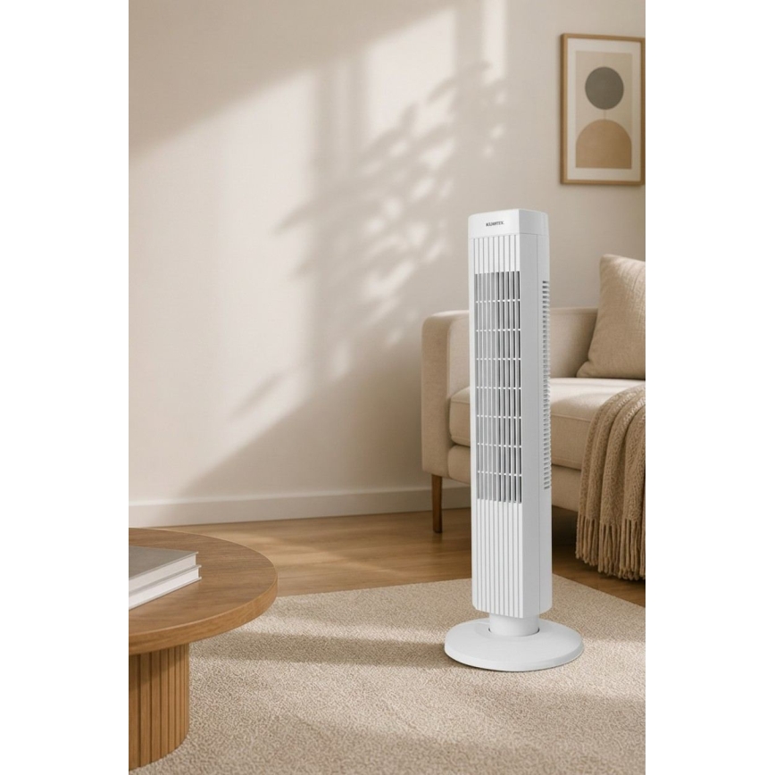 Ventilateur colonne 50W/230V blanc