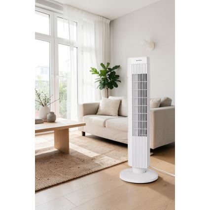 Ventilateur colonne 50W/230V blanc